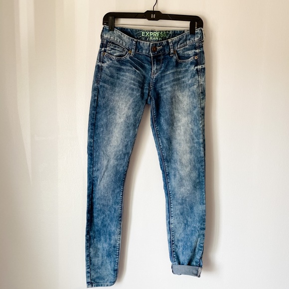 Express Denim - Express “acid wash” skinny jeans
